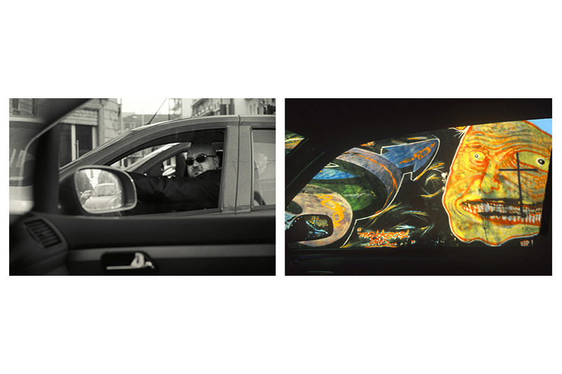 &copy; Piero Raffaelli, Milano, 2010, Dentro l'auto